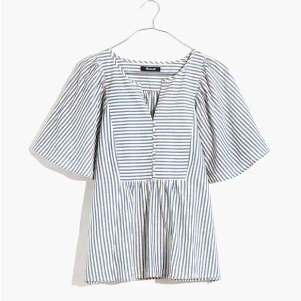 Madewell Courtyard Flutter Sleeve Top